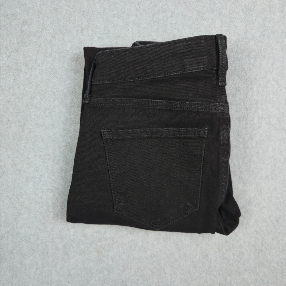 Old Navy Womens 00 Black High Rise Wow Straight Jeans 24x28